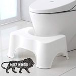 NOBILEA Squat W/Potty-Shotty Toilet Step Stool Anti-Skid,Promotes Squatting Like The Indian Style,w/Angular Leg Position On Western Pot, for Kids & Adults(Dr's Advise Perfect Posture Potty Stool)