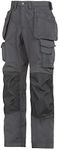 Snickers 32235804044, Floor Layer Trousers ,Steel Grey/Black ,44, Reg 44 (W30 L32)