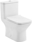 Swiss Madison SM-1T256 Carré One Piece Elongated Toilet Dual Flush 1.1/1.6 gpf