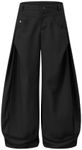 Aelfric Eden Mens Wide Leg Dress Pants Womens Pleated Baggy Barrel Pants