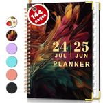 BLESWIN 2024-2025 Monthly Planner - JULY 2024 to JUNE 2025, 8.5'' x 6.2'' Academic Planner with Monthly Tabs, Weekly Organizer Planner Notebook with Twin-Wire Binding, Inner Pocket for Men Women