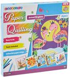 C.S. Kids DIY Paper Quilling Arts & Crafts Gifts – Animal Kingdom| 3D Paper Quilling Design Kits for Kids, Make Your Own Paper Art (Paper Strips & Tools Included)