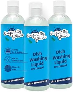 Originally Yellow USA Made Unscented Natural Dish Soap | Hypoallergenic Soap Great For Sensitive Skin as well as Pet & Baby Safe | Bulk 3 Pack