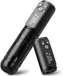 Ambition Soldier Rotary Battery Pen with Extra Battery Tattoo Cartridge Machine 2400mAh Wireless Power Japan Coreless Motor Digital LED Display Tattoo Equipment Supply for Professional Tattoo Artists