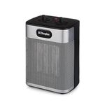 Dimplex DXUC2BS 2000W Upright Ceramic Fan Heater Portable Electric Heater with Adjustable Thermostat, 3 Heat Settings, Fan-Only Mode, Tip-Over & Overheat Protection - Black and Silver