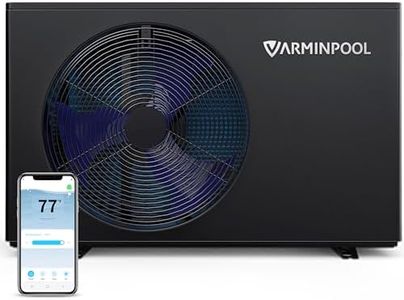 VARMINPOOL Electric Pool Heat Pump, 30,000 BTU Pool Heater, 8000 Gallons, WiFi Control, Titanium Heat Exchanger, Smart Inverter, for Above Ground and Inground Pools, 120V