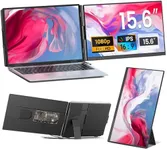 Cevaton Laptop Screen Extender - 15.6" FHD 1080P Portable Monitor for Laptop, Detachable & Plug and Play Dual Laptop Monitor Extender for 13"-17.3" Laptops, Compatible with Wins/Mac/Android/Chrome