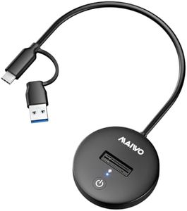 MAIWO M.2 NVMe SSD Docking Station, USB-C to USB-A PCIe SSD Dock Reader, USB3.2 GEN2x1 10Gbps Speed with UASP Trim, 4TB Capacity, Tool Free, Plug and Play (USB-C & USB-A NVMe Dock)