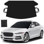 EcoNour Car Windshield Cover for Ice and Snow | Upgraded 600D Oxford Fabric Winter Windshield Covers for Ice Removal | Winter Car Accessories for Windshield Protection | Standard (69 x 42 Inches)