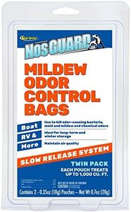 STAR BRITE NosGUARD SG Mildew Odor Control Bags (Twin Pack) Slow-Release System, Kill Odor Causing Bacteria, Mold & Mildew - Ideal For Long-Term & Seasonal Storage 20g (089950)