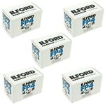 Ilford FP4 Plus, Black and White Print Film, 135 (35 mm), ISO 125, 24 Exposures (1700682) 5 Pack