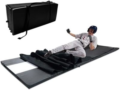 KAIDIDA Sliding Mat Trainer for Baseball & Softball, Foldable 10x3.6ft
