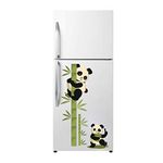 Divine Designs™ PVC Vinyl Self-Adhesive Panda Sitting on Branch Fridge Sticker for Living Room, Bedroom, Office Wall Decoration (6.69 X 11.8 INCH) Pack 1