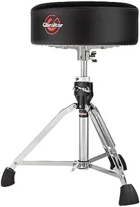 Gibraltar Softy Drum Throne, Black, Vinyl, 20"-26"