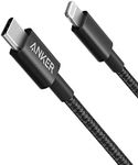 Anker New Nylon USB C to Lightning Cable, USB-C to Lightning Charging Cord for [Apple MFi Certified] for iPhone 11 Pro/X/XS/XR / 8 Plus/AirPods Pro, Supports Power Delivery (0.9m, Black)