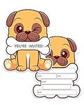 Rifyue Cartoon Puppy Invitations fo