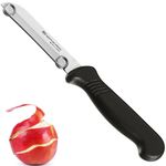 Taylors Eye Witness Sheffield Made Vegetable Peeling Knife - Professional 7cm Cutting Edge With Wire Guide/Protection System. Ultra Fine Blade, Precision Ground From Razor Steel. Fibre Grip Handle (7cm Peeling Knife)