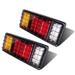 LIMICAR 40 LED Trailer Tail Lights Kit Waterproof Turn Signal Brake Reverse Running Lights LED Tail Light for Truck Boat Trailer UTV UTE RV Camper Pickup (2 Pack)