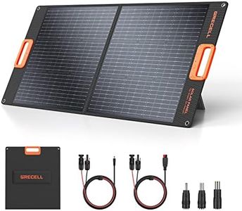 GRECELL 100W Portable Solar Panel for Power Station Generator, 20V Foldable Solar Cell Solar Charger with MC-4 High-Efficiency Battery Charger for Outdoor Camping Van RV Trip