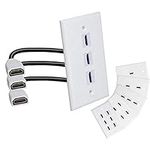 3 Ports 4K HDMI Wall Plate Outlet C