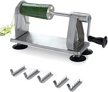 Homarden 5 Blade Stainless Steel Vegetable Spiralizer – Industrial Quality Vegetable Slicer for Fresh Zucchini and Fresh Onions - Salad Chopper, Potato Cutter, Noodle Maker, Spaghetti Squash