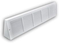 3.5 inch Depth Stamped Steel Triangular Baseboard Grill - 30 x 06 Duct Opening