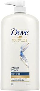 Dove Intense Repair Shampoo 1 L|| Repairs Dry and Damaged|| Strengthening Shampoo for Smooth & Strong Hair - Mild for Men & Women