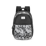 Genie Jade School Bag for Girls. Black backpack for women. More Volume, 3 zips, Stylish & Trendy College Bags for Girls, Water Resistant, Lightweight Bags for Office, Travelling. 36 litres. 19"