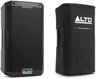 Alto Professional TS412 y TS412 Cover, Altavoz PA activo de 2500W 12" con mezclador de 3 canales, streaming Bluetooth, emparejamiento inalámbrico de altavoces, DSP y Funda deslizante duradera