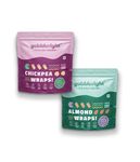 gobbleright Wraps Combo Pack, Almond Wraps (175gm) & Chickpea Wraps (175gm)/ Gluten Free, Vegan, Soya Free, Grain Free, Dairy Free - Pack of 2