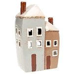 Village Pottery Cornish 2 Houses Tealight Ceramic