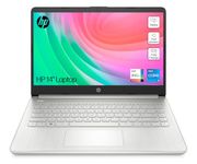 HP 14" Laptop, Intel Core i5-1235U Processor, 16 GB RAM, 512 GB SSD, Intel Iris Xe Graphics, FHD Display, Up to 8hrs battery, Win 11, Dual Speakers, Natural Silver, 14s-dq5010sa