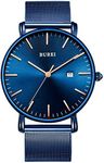 BUREI Men's Watches, Classic Analog