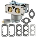 AUTOKAY Carb Carburetor Fits for John Deere D125 D130 D140 D150 D170 LA135 LA145 LA155 LA165 Tractor with Gasket