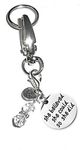 Charm Key Chain Ring, Women's Purse or Necklace Charm, Comes in a Gift Box! (She Believed She Could So She Did) [Office Product]