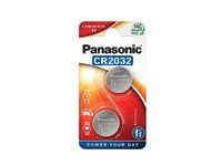 Panasonic CR2032 Battery (2 pack) - Lithium Coin Cell, 3V