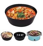 Slow Cooker Liners Fit for Crockpot 7-8 Quart Oval Slow Cooker,Reusable & Leakproof Dishwasher Safe Cooking Liner for CrockPot 7-8QT