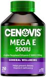 Cenovis Mega E 500mg - Naturally Derived Vitamin E Capsules - Supports Heart Health - Supports Immune System, 250 Capsules