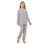 The Essentials Wardrobe Girls TEW 1 Pack LS Pyjamas - Love Hearts - 12-13 YRS