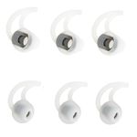 CYADCI Earbud Tips Medium 3 Pairs Soft and Comfortable Silicone Earbud Tips Noise Isolation Tips White Earbud Replacement Tips Compatible with Bose SoundSport Freestyle /IE2 /IE3 Earphones