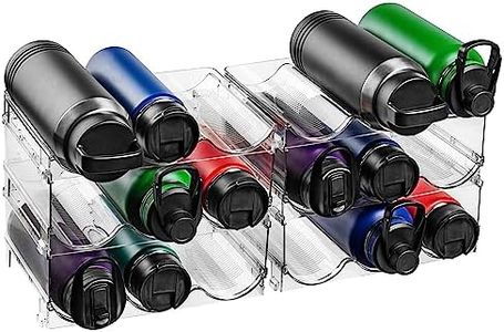 ClearSpace Water Bottle Organizer – Perfect as a Pantry Organizer and Cabinet Organizer –Water Bottle Holder or Wine Rack for Home Organization and Storage, Kitchen Countertop Organization, 6 Pack