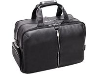 McKlein AVONDALE Pebble Grain Calfskin Leather 22" Leather, Triple Compartment, Carry-All, Travel, Laptop Duffel Black (18905)