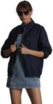 Members Only Women's Packable Oversized Jacket - Navy Large