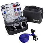 BUBM Travel Gear Organizer Case, Electronics Accessories Bag, Fit for iPad Mini - Black