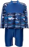 Baby Kids Floatation Suit Float One-Piece Swimwear Buoyancy for Girls Boys 50+Blue 3-4years