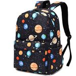 Yusudan Planets School Backpack for Girls Women, Kids Teens School Bags College Bookbags Ladies Laptop Backpacks