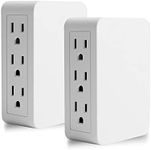 Plug in outlet extender,6 Grounded 