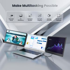Teamgee 14-Inch Portable Monitor – Full HD USB-C Display