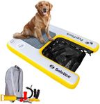 SOLSTICE Inflatable Pup Plank, Dog Water Ramp for Boats & Docks, Mini, 30 lb Capacity - Floating Platform for Pets for Lake, River, Beach & Swimming Pool, Includes Pump, Patent-Protected Design