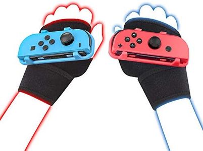 Switch 2023 Just Dance JoyCon Grip（2 Pack）LeyuSmart Party Gift Wrist Strap Boxing Design (Free The Hands,Dance Freely with Rhythm) for Nintendo Switch Just Dance 2023 2022 2021 2020 2019 Blue & Red